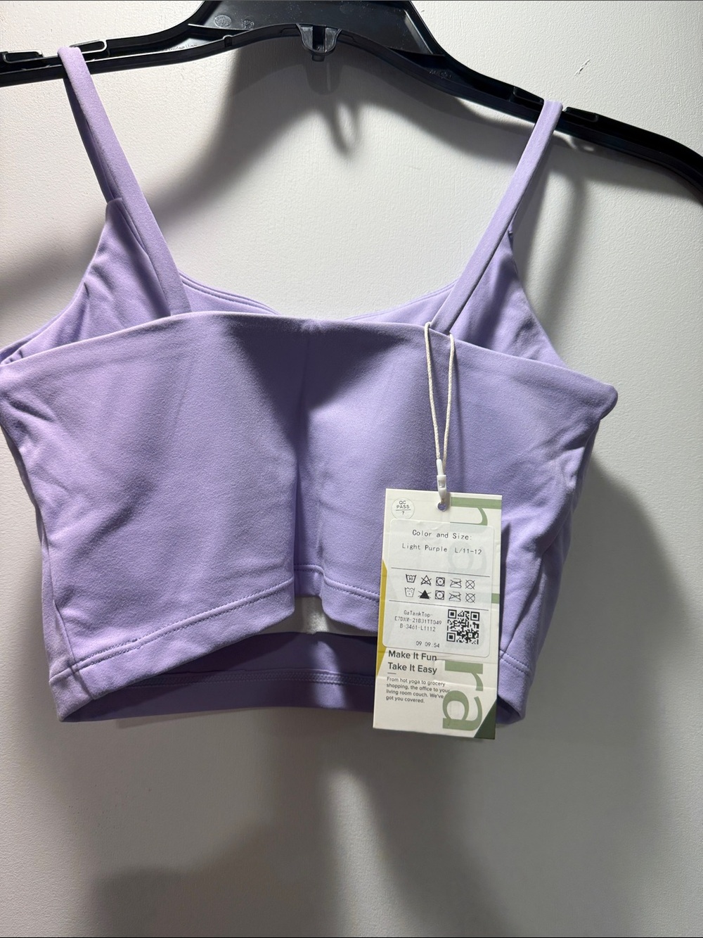HALARA Girls Lilac Crop Tank with Thin Straps - Picture 3 of 3